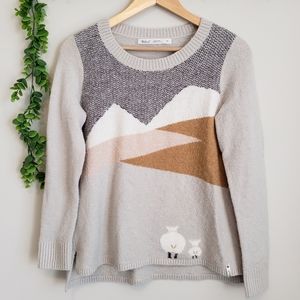 Woolrich Wool Blend Abstract Knit Sweater